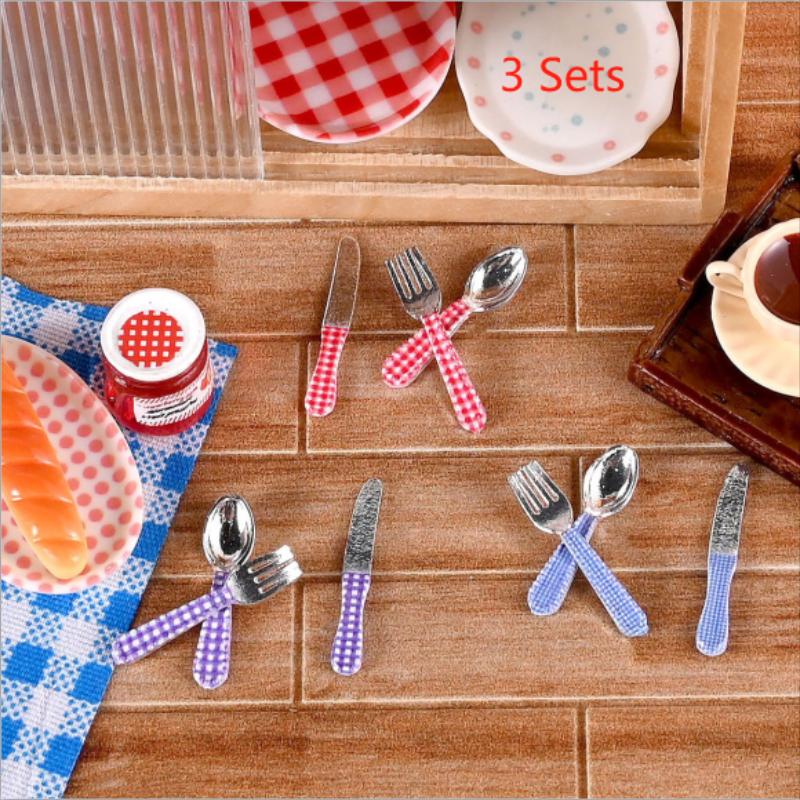 Kids Toys Kitchen Set - 3 Set Casa delle bambole in