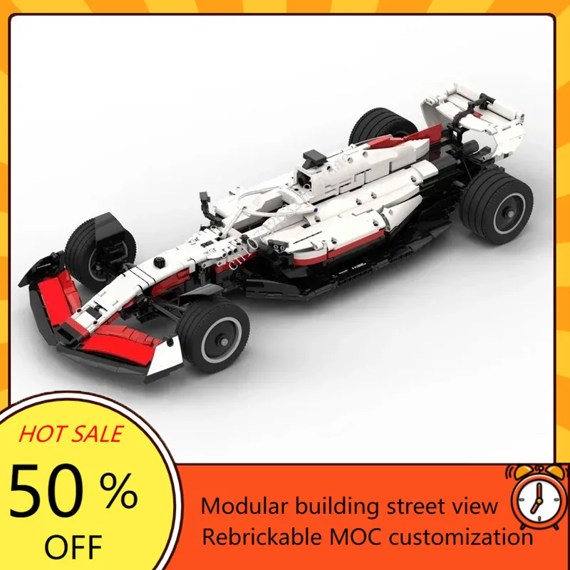 Kids Toys Xmas - 2539 Pezzi MOC Modello Haas F1